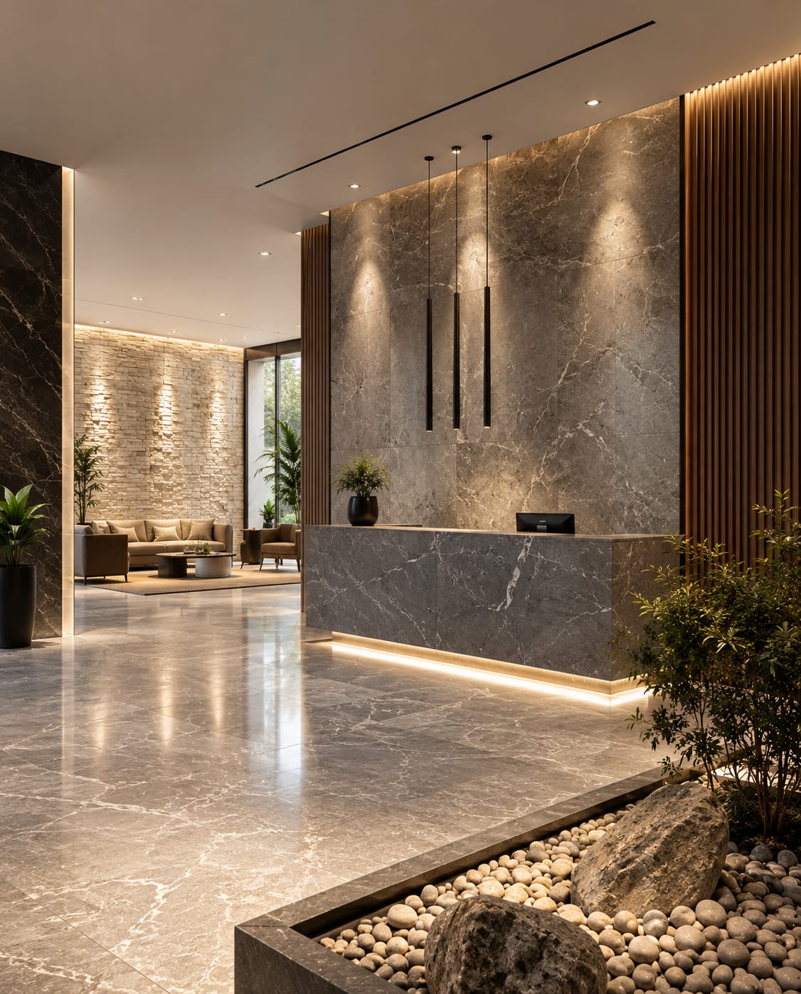 Placeholder: interior fit-out lobby